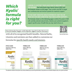 Non-GMO, dairy-free Kyolic Formula 300 label