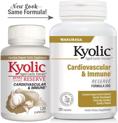 Nutritional label and product details for Kyolic Reserve 0.35 lb
