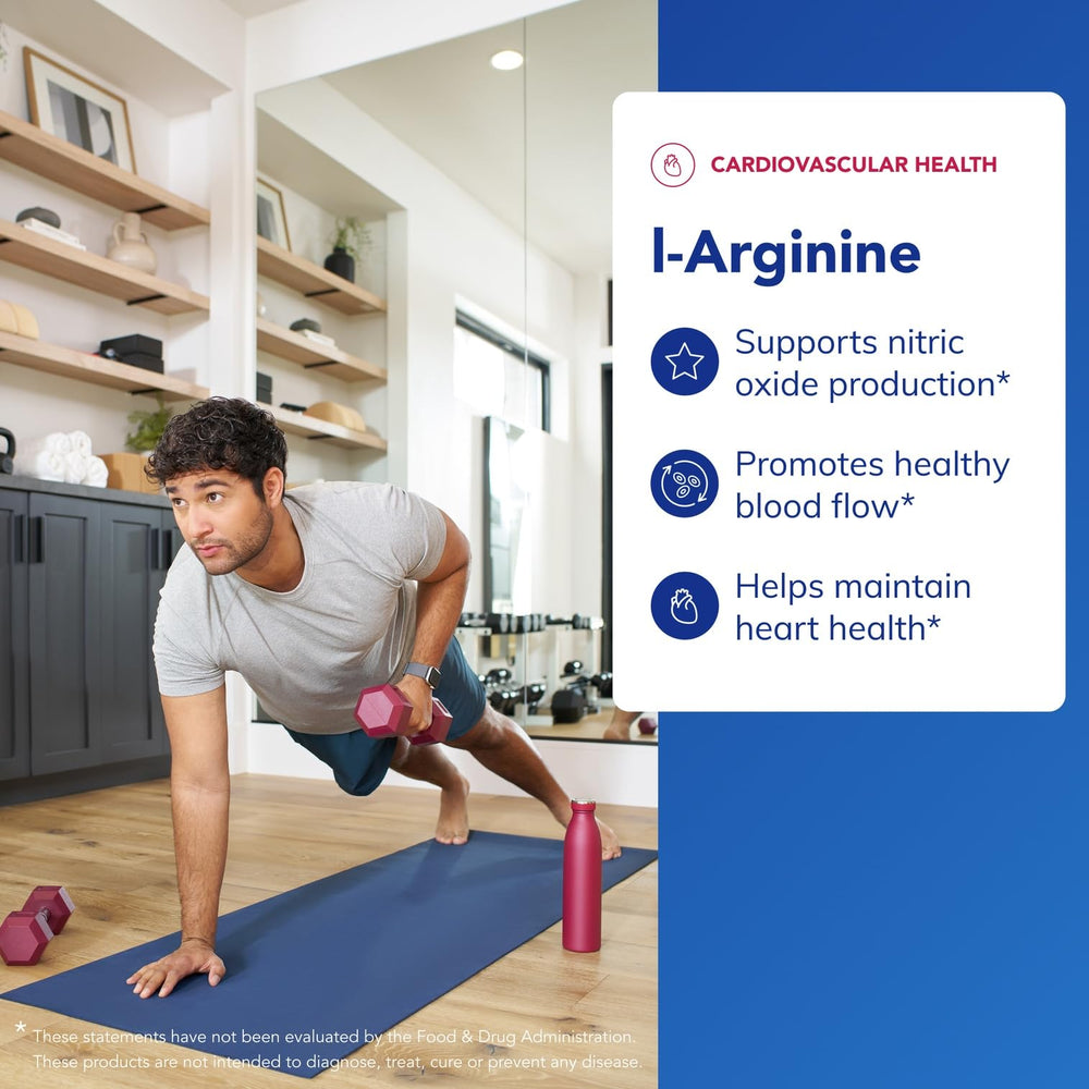 Close-up of L-Arginine capsules