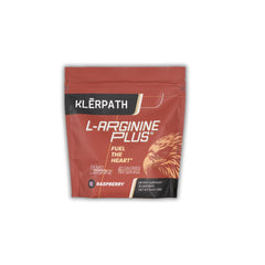 Klērpäth L-arginine Plus Raspberry bottle with scoop