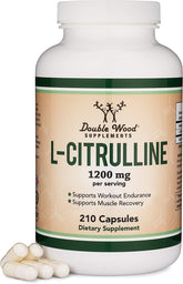 Bottle of L Citrulline Capsules 1200mg - 210 count