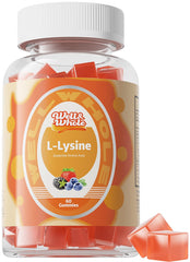 Well&Whole L-Lysine Gummies bottle label showing 1000mg per serving