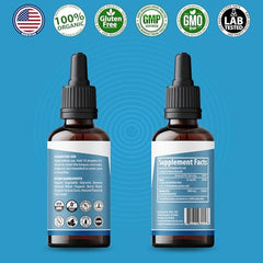 Close-up of dropper dispensing berry-flavored L-Methylfolate + B12 liquid