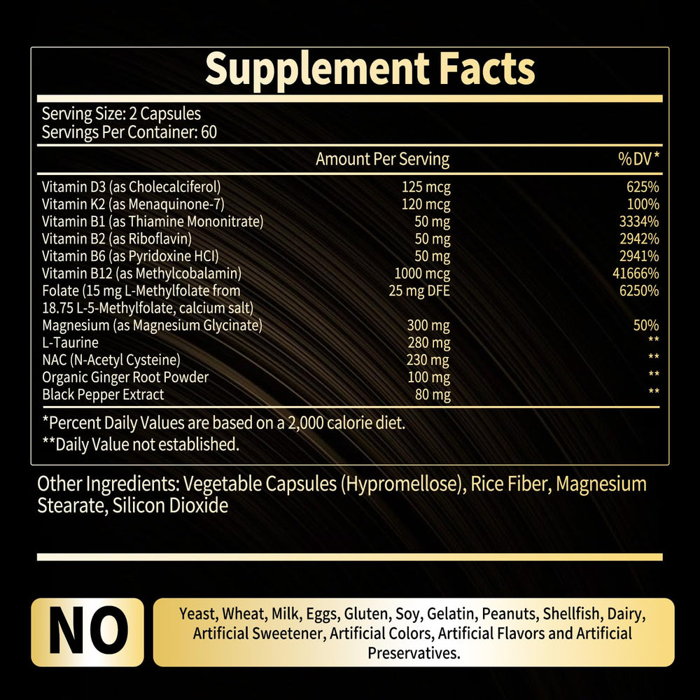Front view of supplement bottle with label