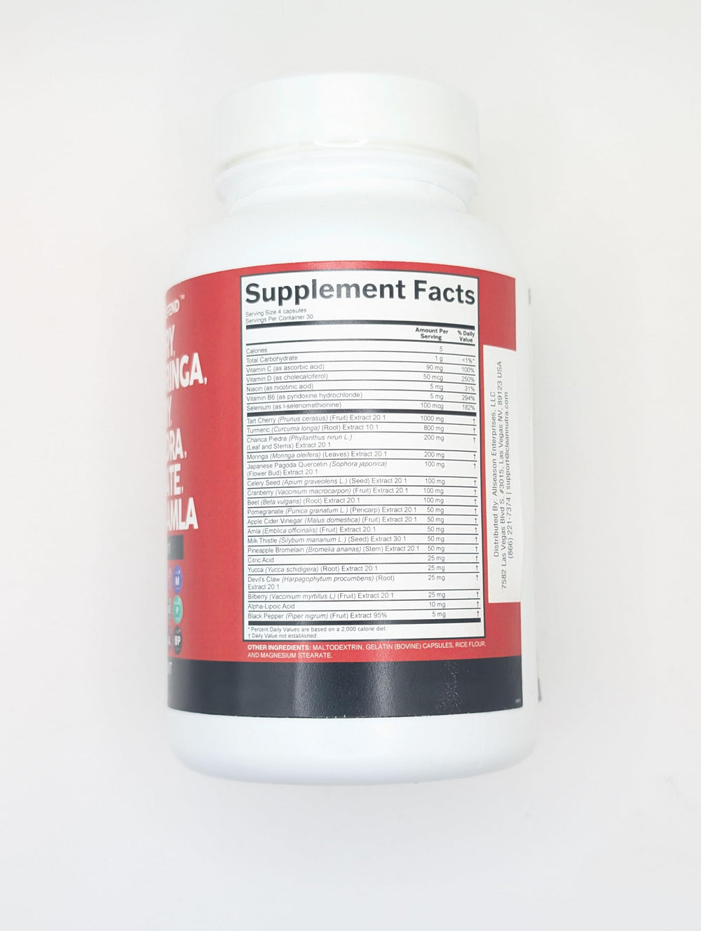L-selenomethionine uric level support capsule