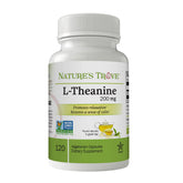L-Theanine 200mg Nature's Trove bottle label