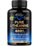 L Theanine 400 mg bottle – front view