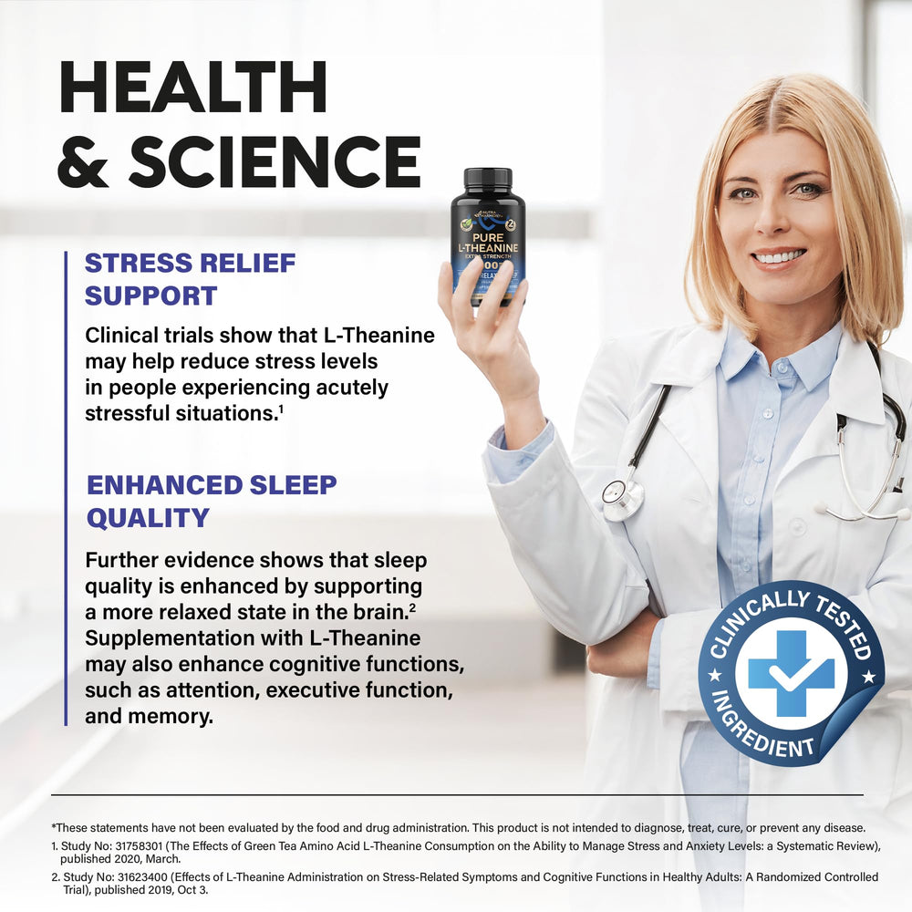 120 vegan capsules of L Theanine 400 mg