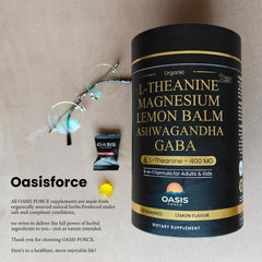 Vegan, sugar-free, allergen-friendly L-Theanine Gummies
