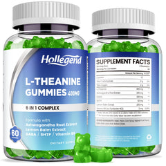 L-Theanine Gummies Lemon flavor bottle label