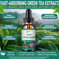 Dropper dispensing L Theanine Liquid Drops