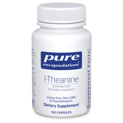 Bottle of Pure Encapsulations L-Theanine 120 capsules