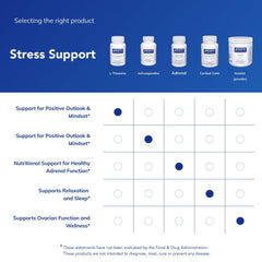 Stack of Pure Encapsulations L-Theanine products