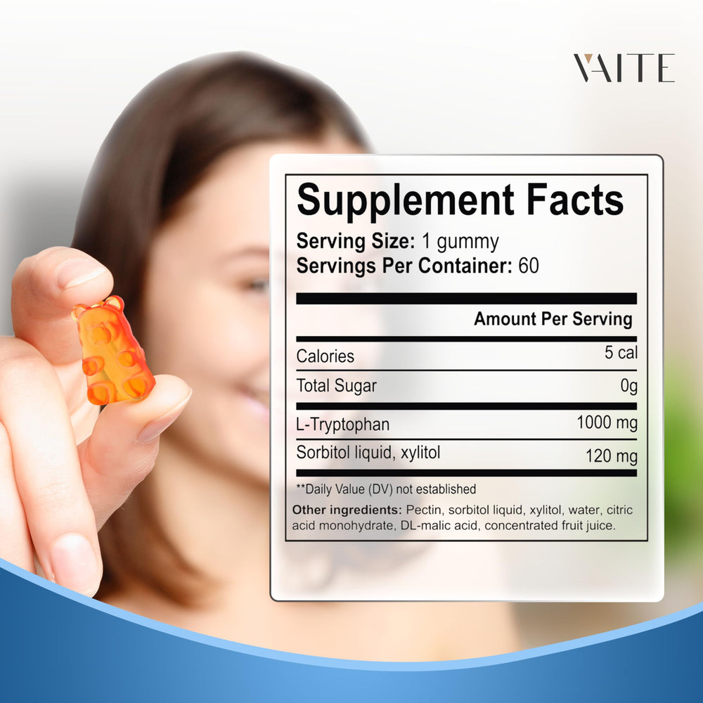 Packaging for L-Tryptophan 1000mg Gummies