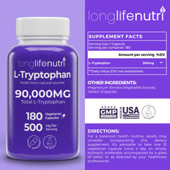 Close-up of bottle label showing 180 vegetarian capsules