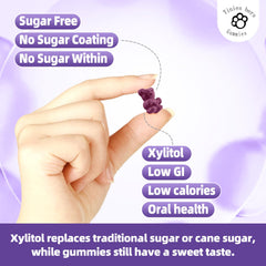 Gummies displaying 500mg L-Tryptophan and 200mg 5-HTP per serving