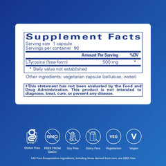 L-Tyrosine brain support illustration