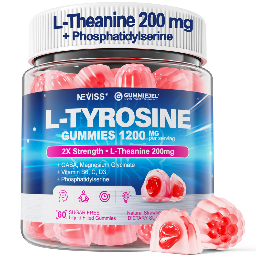 L-Tyrosine Gummies 1200mg bottle label