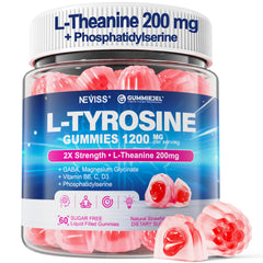 L-Tyrosine Gummies 1200mg bottle label