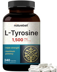 L Tyrosine 1500mg bottle front view