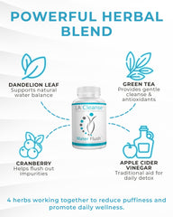 LA Cleanse Water Flush capsules close-up for easy daily use.