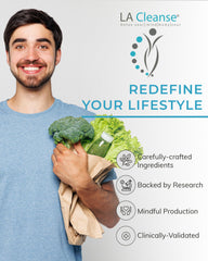 LA Cleanse Water Flush relaxed wellness scene conveys comfortable daily routine.