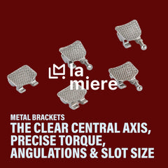 LA MIERE 200PCS Mini Roth Brackets 0.022 Slot Bondable with Hook on 345 – Pack Image 2
