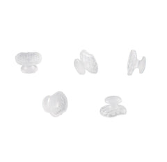 LA MIERE 10Pcs Lingual Button Rectangular Ceramic Clear