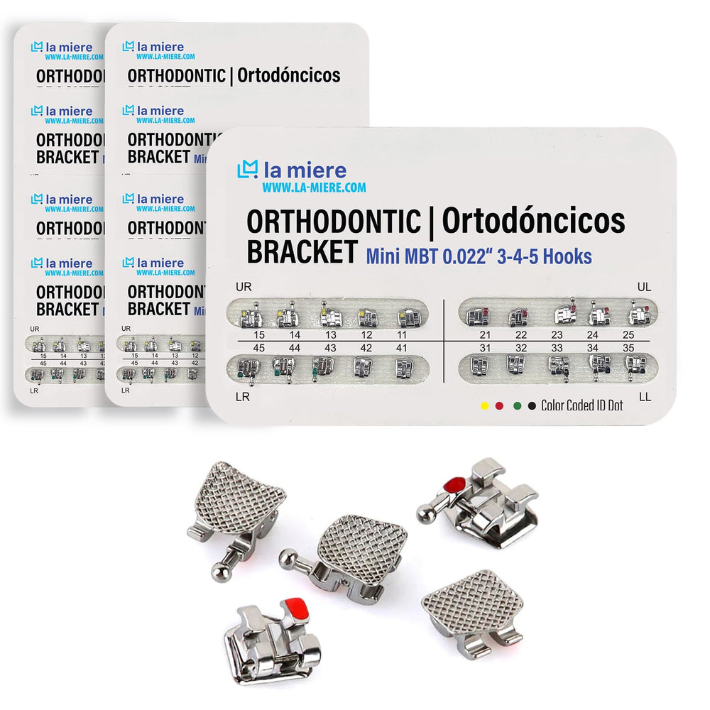 LA MIERE 200PCS teeth model braces typodont brackets close-up