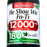 Bottle of Lab He Shou Wu Fo Ti Capsules – 180 capsules, 12000 mg total per bottle