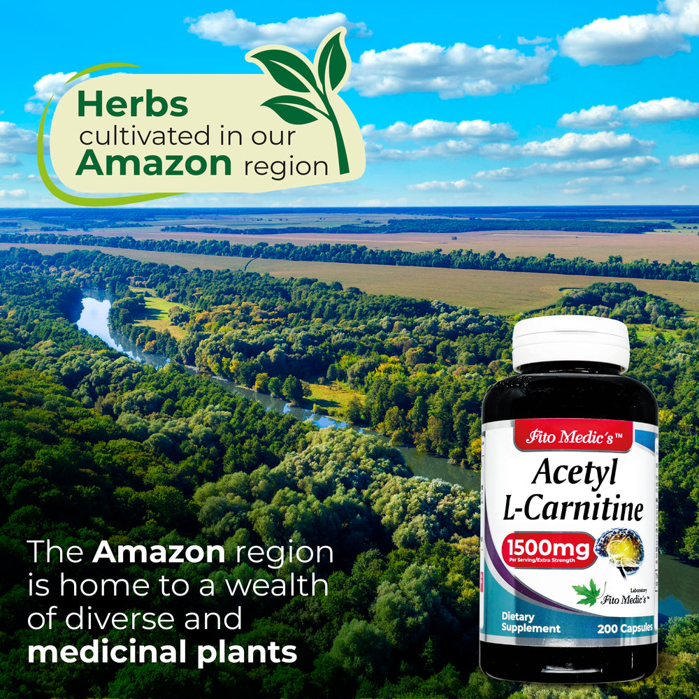 Acetyl L-Carnitine and L-Carnitine potency 1500 mg per serving label