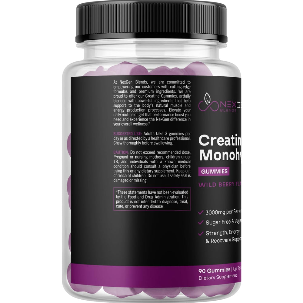 Lab-tested statement on Creatine Gummies label