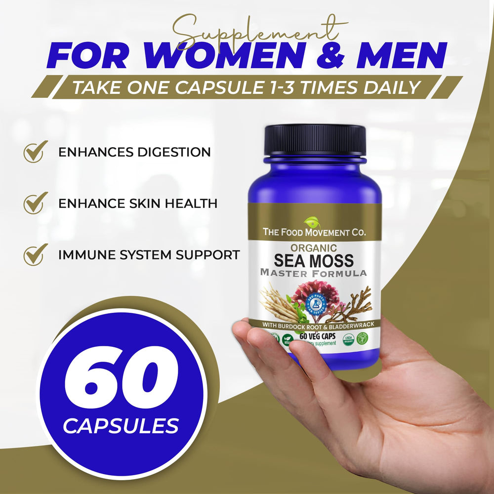 Lab-tested purity seal for Sea Moss Master Formula