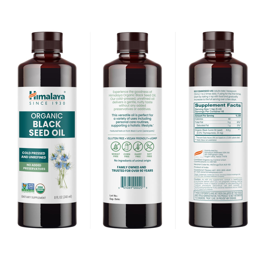 Lab-tested quality seal on Himalaya Black Seed Oil