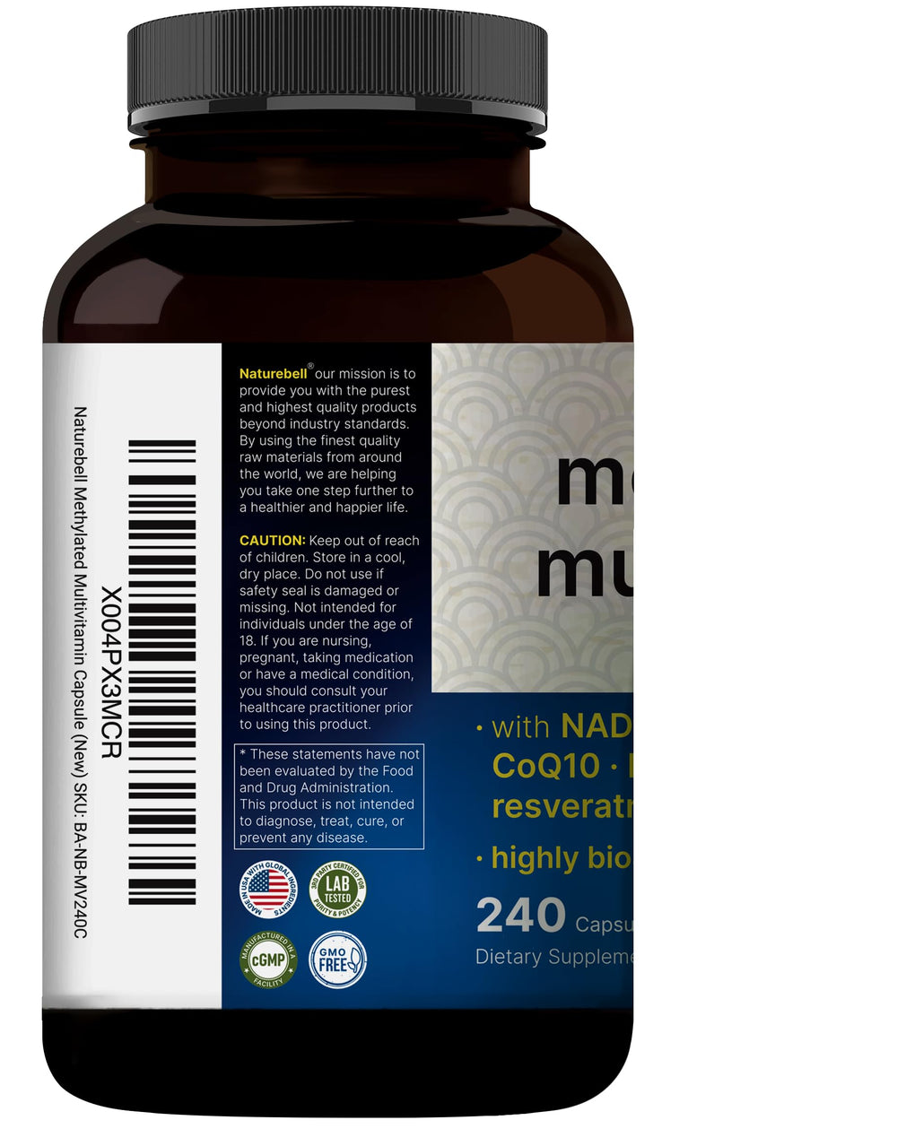 Laboratory-tested for safety and potency certificate