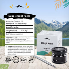 Independent 3rd-party US lab tested shilajit resin (30g).