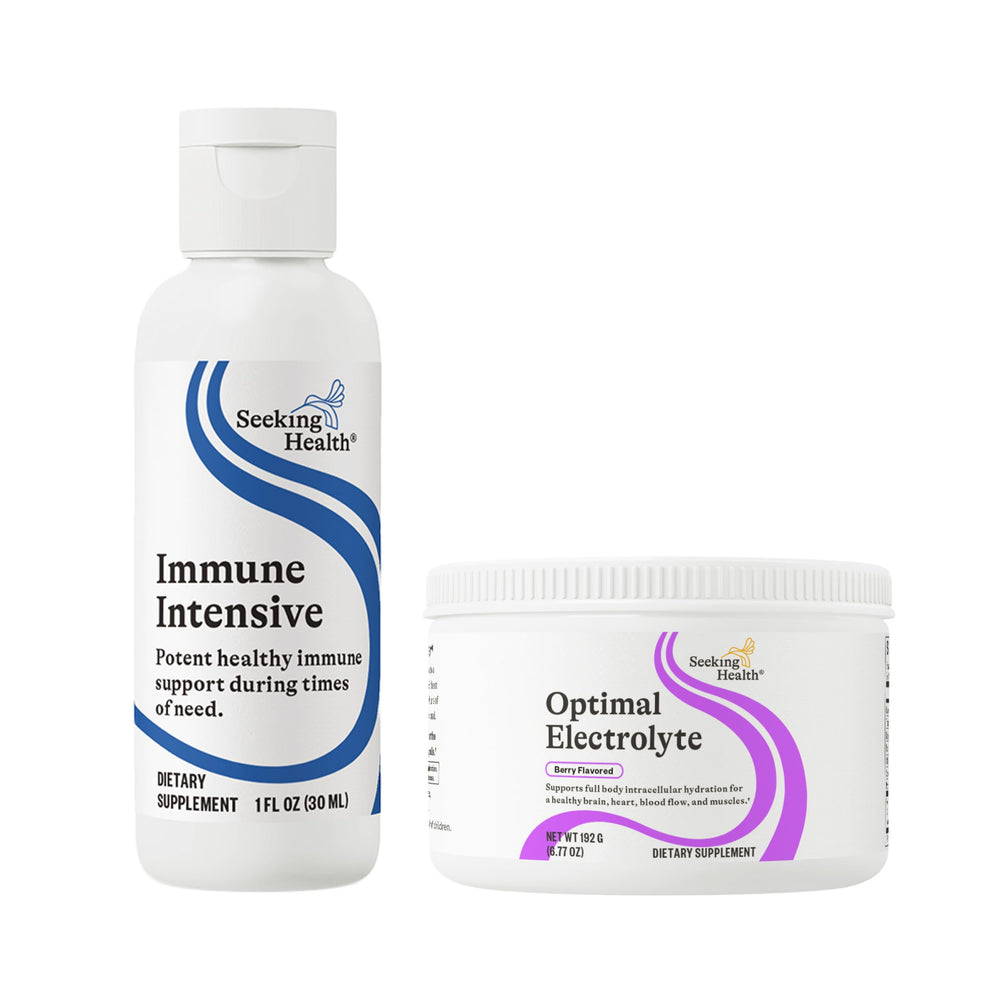 Close up of product label for Immune Intensive