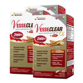 Labon Nutrition VesseCLEAR EX bottle showing Nattokinase NSK-SD and Elastin F capsules
