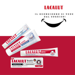 Whitening and stain-fighting features of Lacalut Multi Effect toothpaste