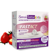 Lactase Enzyme 120 Tablets Strawberry bottle