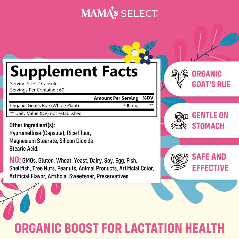 Lactation support with Goat's Rue capsules