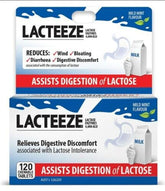 Front view of Lacteeze Extra Strength 4000 ALU bottle with pill case