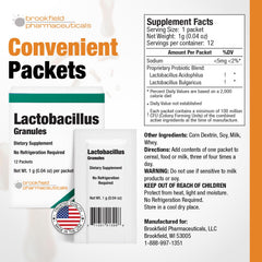 USA-made probiotic supplement packaging for travel and daily use
