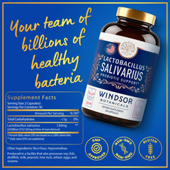 Teeth and gums health concept with probiotic support