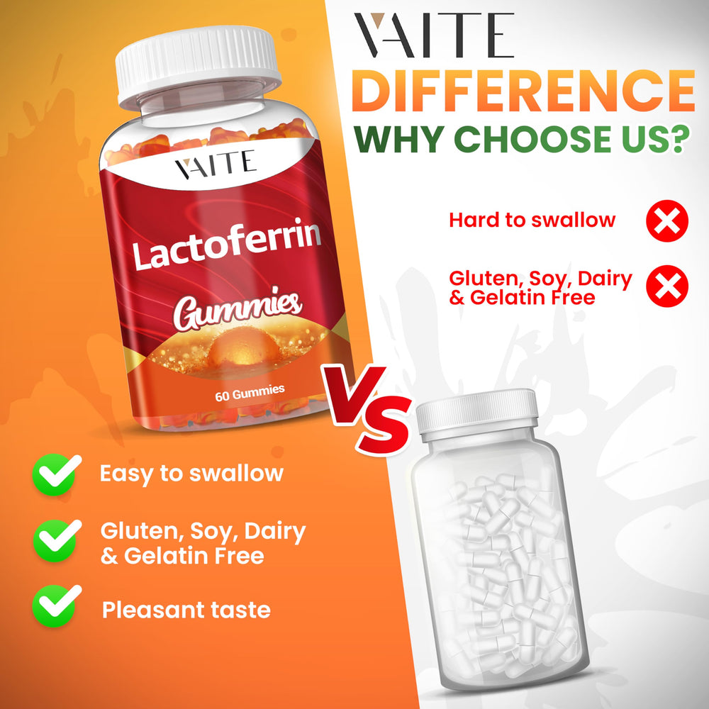 Adults taking lactoferrin gummies for immune support