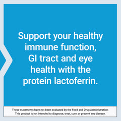 Gluten-free label for Lactoferrin Caps