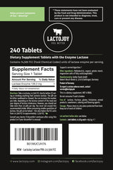 Label showing 14,500 FCC dosage on LactoJoy pills