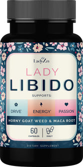 Lady Libido supplement bottle with label