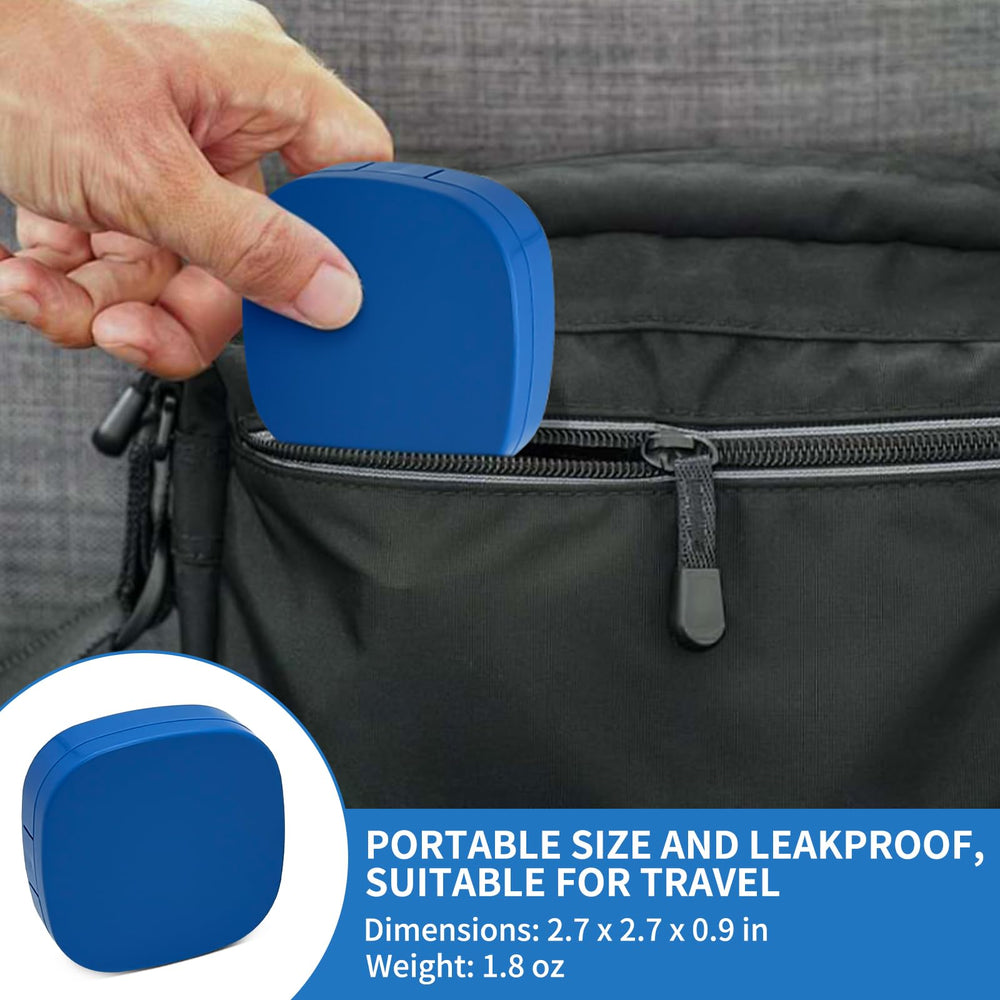 Solution bottle included with leakproof cap