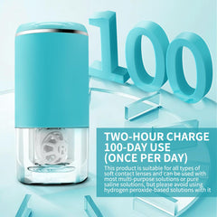 Blue LADYPONYCSC contact lens cleaner angled view